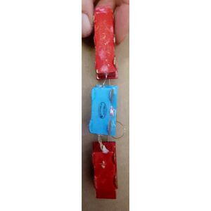 Vintage Hand Painted Wood Choo Choo Train Ornament